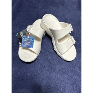 Skechers Foamies Womens Sandal Size 7 Slide Wedge Platform NWT MACHINE WASHABLE